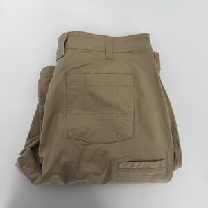 Duluth Trading Flex Fire Hose Foreman Pants Men's 44x30 Beige Relaxed Fit